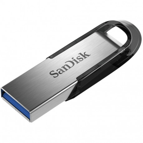 SanDisk USB-mälupulk Ultra Flair 32GB USB Type-A 3.2 Gen 1 (3.1 Gen 1), must, roostevaba teras