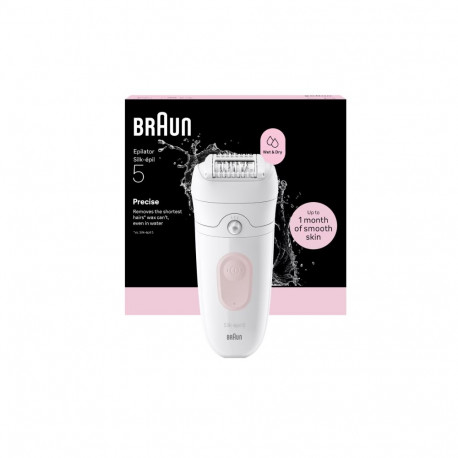 Braun Epilator | Silk-épil 5 SE5-000 | Operating time (max) 40 min | Number of power levels 2 | Wet 