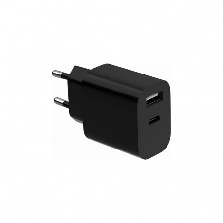 Gembird TA-UC-2AC12-01-BK 2-port universal USB charger (A+C), 2.4 A, black |