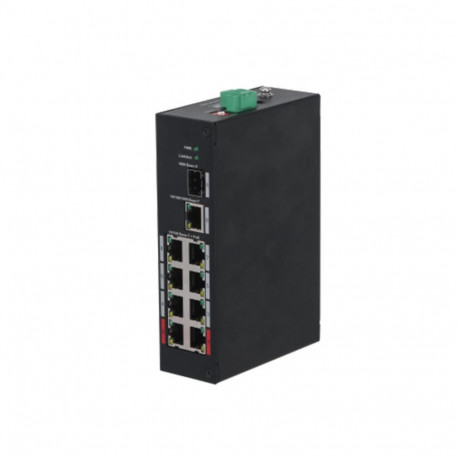 DAHUA Switch||PFS3110-8ET-96-V2|PoE ports 8|96 Watts|DH-PFS3110-8ET-96-V2
