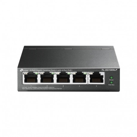TP-Link Switch||TL-SG1005LP|Desktop/pedestal|5x10Base-T / 100Base-TX / 1000Base-T|PoE ports 1|TL-SG1