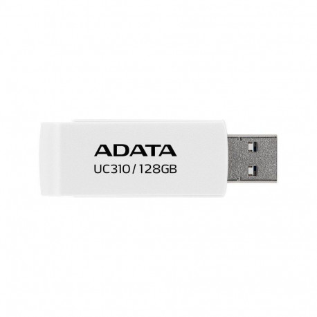 ADATA UC310 128GB USB Flash Drive, White