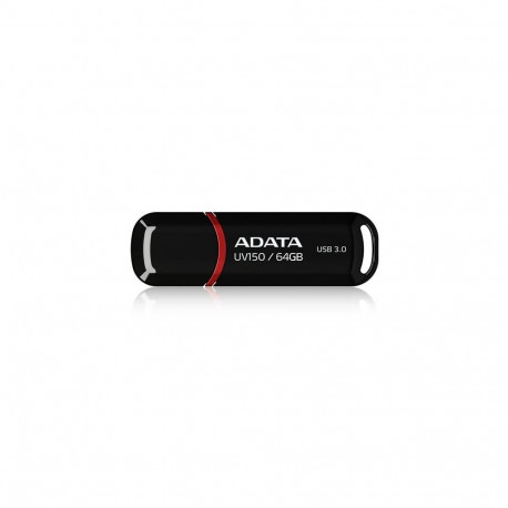 ADATA MEMORY DRIVE FLASH USB3.1 64GB/BLACK AUV150-64G-RBK