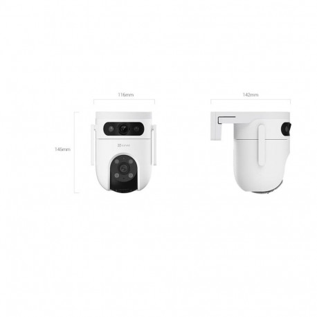 EZVIZ IP Camera CS-H9C (5MP+5MP) 4mm Color night vision,Human/Vehicle detection,Smart tracking iki 8