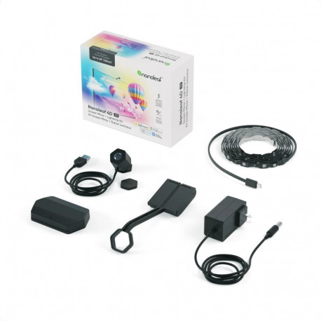 Nanoleaf 4D V2 TV Screen Mirror + Light Strips Kit (for TV & Monitor up to 65'')|