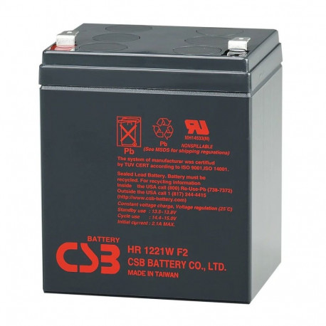 Eaton CSB HR1221WF2 Battery - 12 Volt 21Watts/Cell 5.1Amp Hour