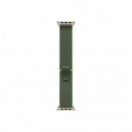 Apple 49mm Green/Neon TrailLoop-S/M - Natural Titanium Finish