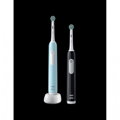 Oral-B Pro Series 1 Electric Toothbrush, Duo pack, Blue/Black