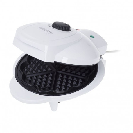 Camry Waffle maker CR 3022 1000 W, Number of pastry 5, Heart shaped, White