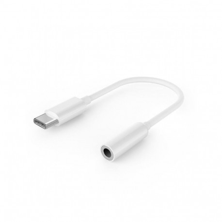 Cablexpert USB type-C plug to stereo 3.5 mm audio adapter cable, white |