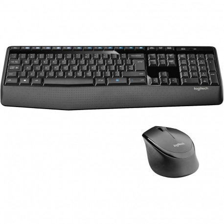 Logitech Wireless Combo MK345 Radio Transfer, PC/Mac, Keyboard, Black