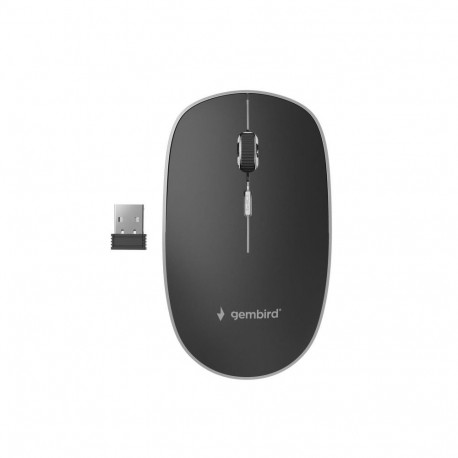 Gembird MOUSE USB OPTICAL WRL BLACK/SILENT MUSW-4BS-01