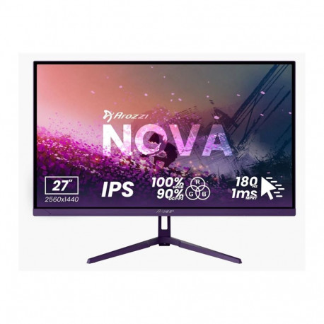 AROZZI | Nova | 27 " | IPS | QHD | 16:9 | 180 Hz | 1 ms | 2560 x 1440 pixels | 350 cd/m | HDMI ports