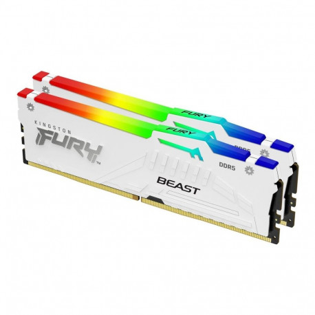 Kingston KF560C30BWEAK2-32 32GB 6000MT/s DDR5 CL30 DIMM (Kit of 2) FURY Beast White RGB EXPO |