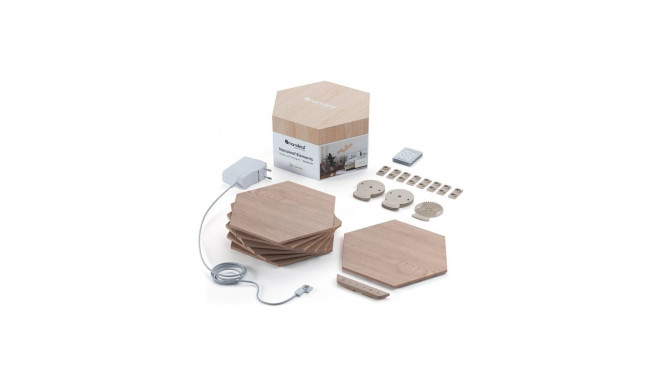 Nanoleaf Elements Wood Look Hexagons Starter Kit (7 panels)