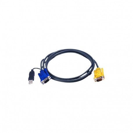 Aten 2L-5202UP 1.8M USB KVM Cable with 3 in 1 SPHD and built-in PS/2 to USB converter