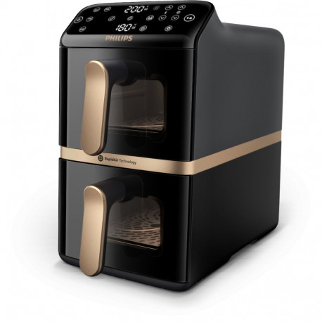 Philips kuumaõhufritüür NA462/70 kahe korviga 4000 Series 2750W 10L Rapid Air tehnoloogia, must