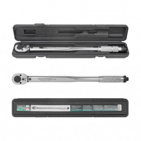 Rockforce RF-1203 torque wrench, 1/2" drive, 28-210 Nm, 470 mm, 24-tooth ratchet, CR-V, anti-slip ha