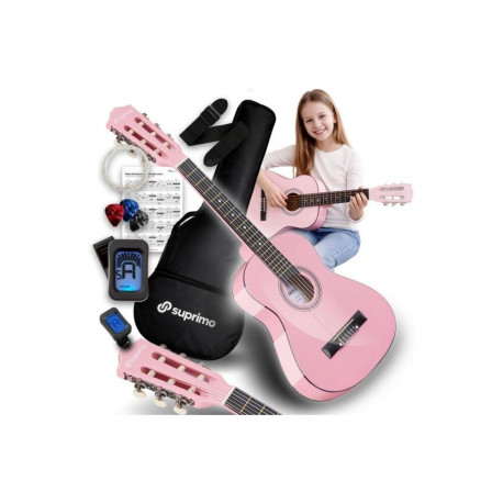 SUPRIMO JRC SET PK gitara klasyczna 1/4 różowa do