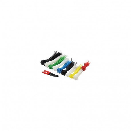 "Logilink LogiLink Kabelbinder-Set, sortiert, Nylon, Inhalt: 600 Stck bestehend aus 5 Kabelbinderlng