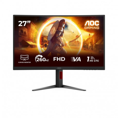 AOC arvutimonitor G4 C27G4Z2 68,6cm (27") 1920 x 1080 pikslit Full HD LCD, must, punane