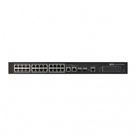 BCS hallatav PoE-võrgulüliti BCS-L-SP2402G-2SFP-M(II) 1U, must