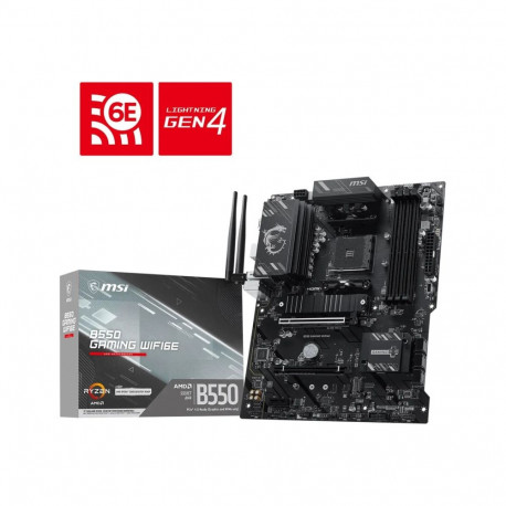 MSI emaplaat B550 GAMING WIFI6E AMD B550 Socket AM4