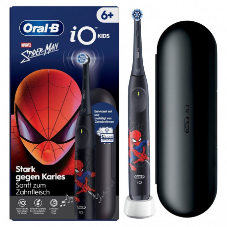 "Oral-B iO Kids 6+ Spiderman Elektrische Zahnbürste inkl. 1 Aufsteckbürste, 1 Reise-Etui"