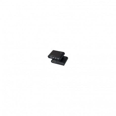 "Logilink USB 2.0 Cat.5 extender, 50 m incl. 4-port Hub, black"