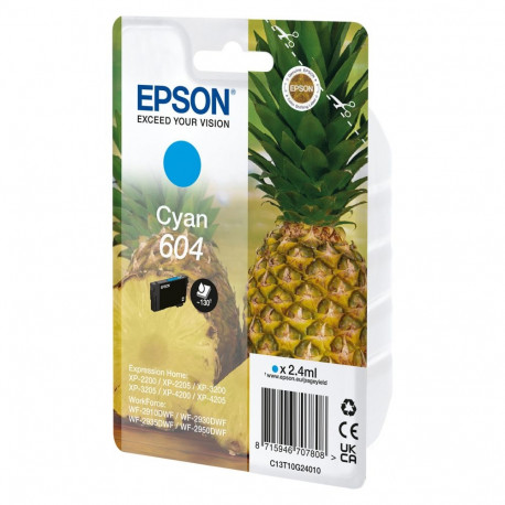 Epson 604 tsüaan 2,4ml