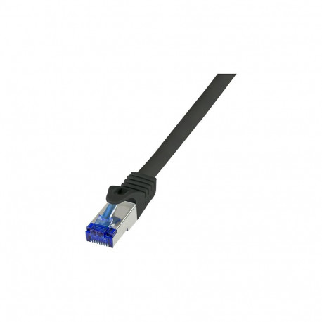 Cat.6A S/FTP Ultraflex GHMT-sertifitseeritud ühenduskaabel 1.0m, must