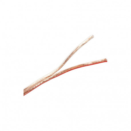 "Audio speaker raw cable, 2x 2.5 mm², transparent, 10 m"