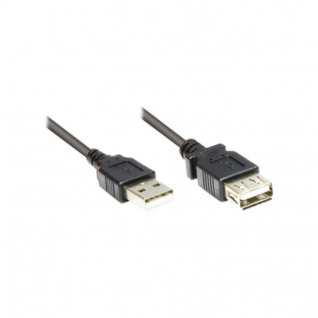 "Good Connections USB2.0 Verlängerung A-St.-A-Bu. schw. 0,3m"