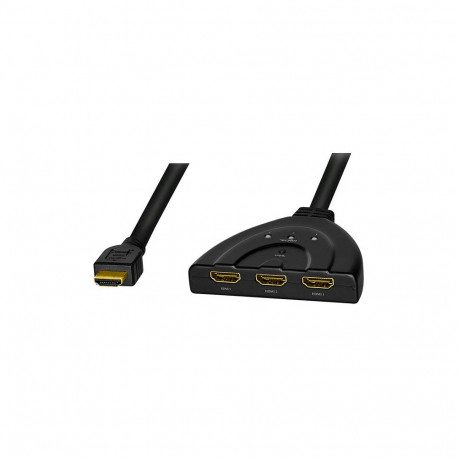 HDMI-lüliti, 3-pordine, kahesuunaline (1x3/3x1), 4K/30Hz, CEC