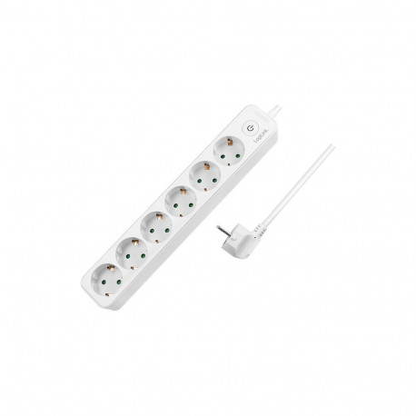 "Logilink Steckdosenleiste 6-fach,6xCEE 7/3,m.Schalter 1,5m"