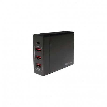 "Logilink USB Tischladeadapter 3xUSB-A Port+1xUSB-C Port,60W"