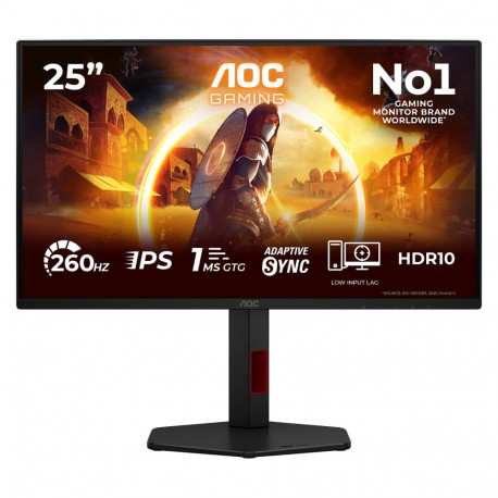 "62,2 cm (24.5"") 1920 x 1080 Pixel AOC 25G4ZR 16:9 Full HD Fast IPS 1 ms 260 Hz HDR DisplayPort HDM