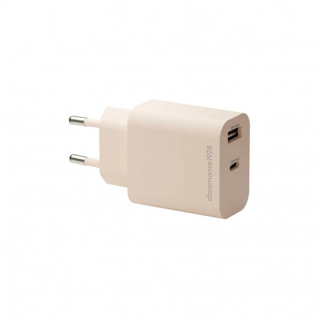 "dbramante1928 re-charge - Netzteil - 20 Watt - 2 Ausgabeanschlussstellen (USB-C, USB) - beige - Eur