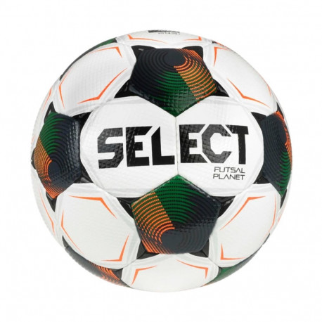 Piłka nożna hala Select Futsal Planet v26 FIFA Basic biało-czarno-pomarańczowo-zielona 1014387 31002