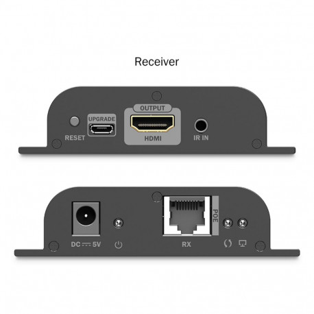 HDMI Extender - DIGITUS 4K/60Hz Cat6 IP PoE Set