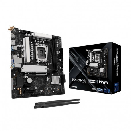 Mainboard|ASROCK|Intel B860|LGA 1851 (Socket V1)|micro ATX|RAM DDR5-SDRAM|2xSlots|Wi-Fi Yes|Bluetoot