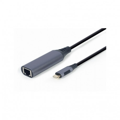 Gembird A-USB3C-LAN-01 notebook dock/port replicator USB 3.2 Gen 1 (3.1 Gen 1) Type-C Black, Grey
