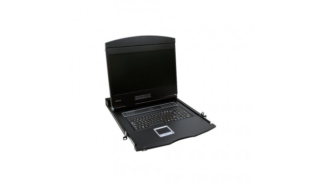 "KVM Console with 19"" LCD Screen, VGA, German keyboard layout"