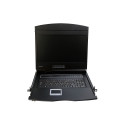 "KVM Console with 19"" LCD Screen, VGA, German keyboard layout"