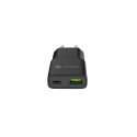 Natec USB-laadija RiberaGAN õhuke 1xUSBC+1xUSBA