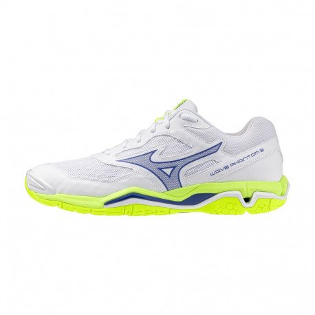 Käsipallijalatsid Mizuno WAVE PHANTOM 3(U) valge/kollane/sinine - 46.5