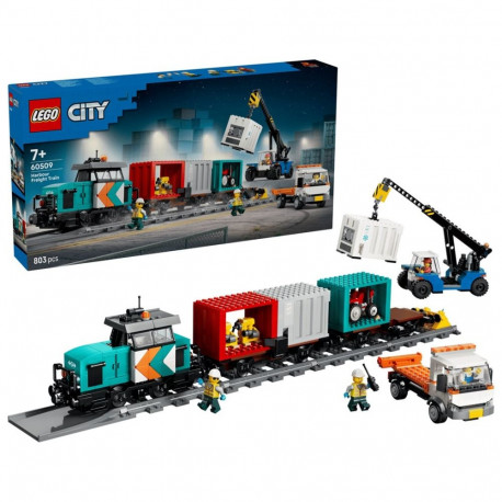 Constructor - LEGO City 60509 Harbor Freight Train With Crane And Truck