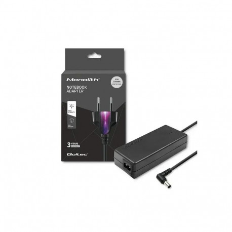 Qoltec Power adapter for laptop Toshiba 65W | 19V | 3.42A | 5.5*2.5 | +power cable