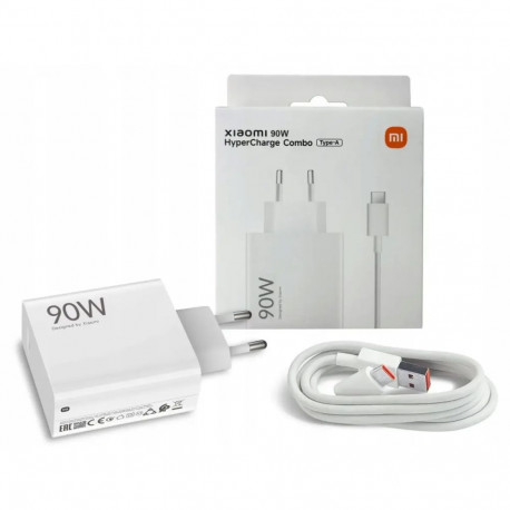 Xiaomi MDY-15-EK travel charger | 90W | USB-A, USB-C | with USB-A to USB-C cable included | white