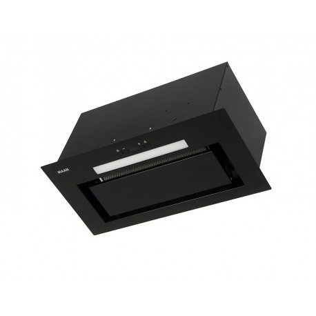 Built-in under-cabinet kitchen hood  MAAN Ares M 60 soft touch 570 m3/h, Black